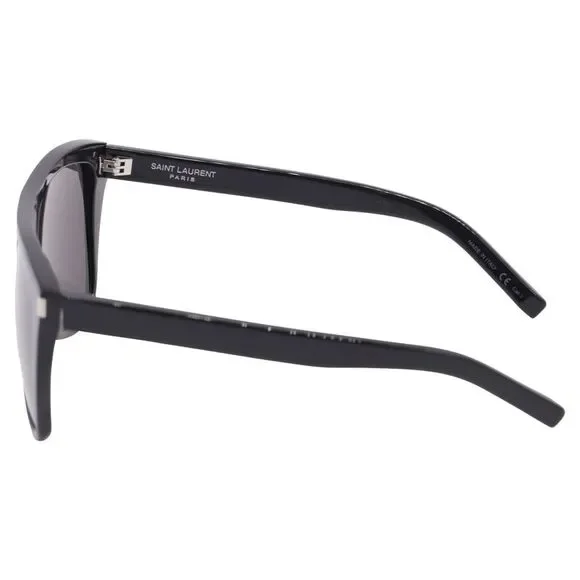 Saint Laurent Square Frame Sunglasses in Black Acetate